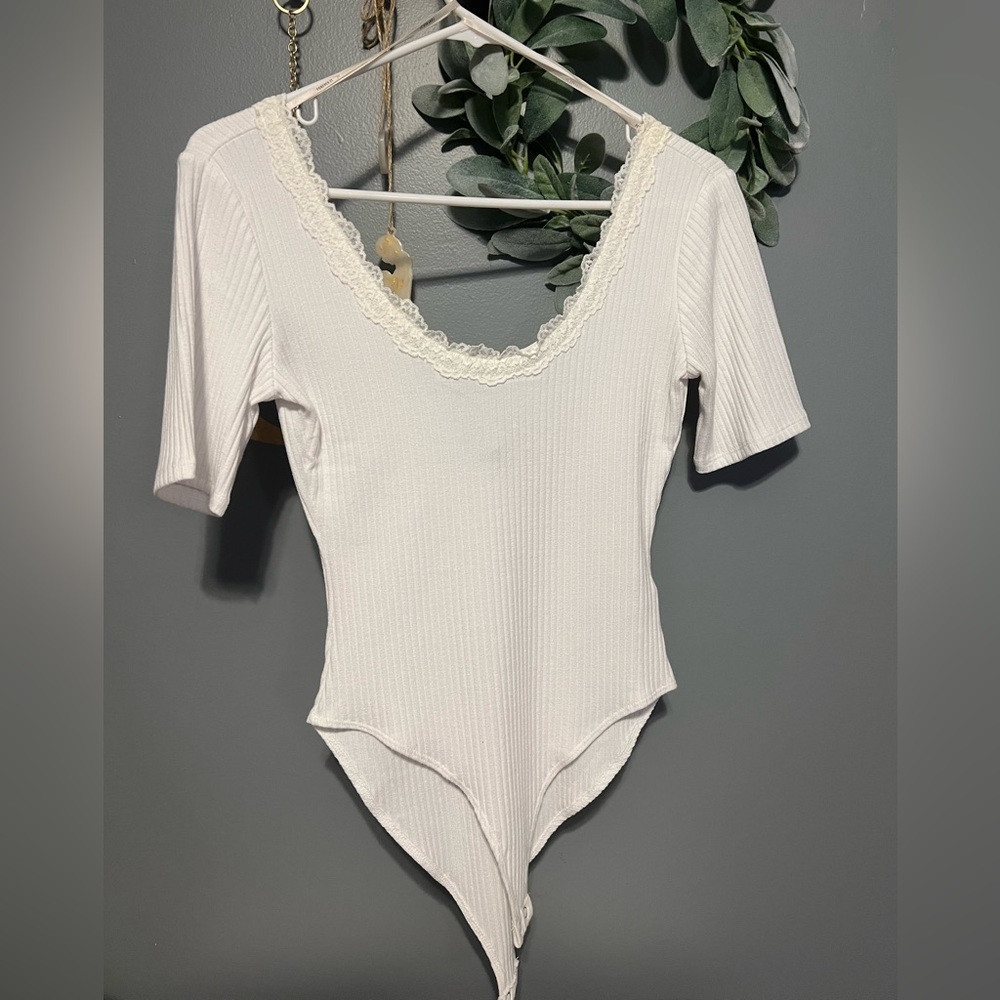 Forever 21 White Bodysuit